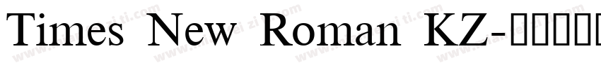 Times New Roman KZ字体转换